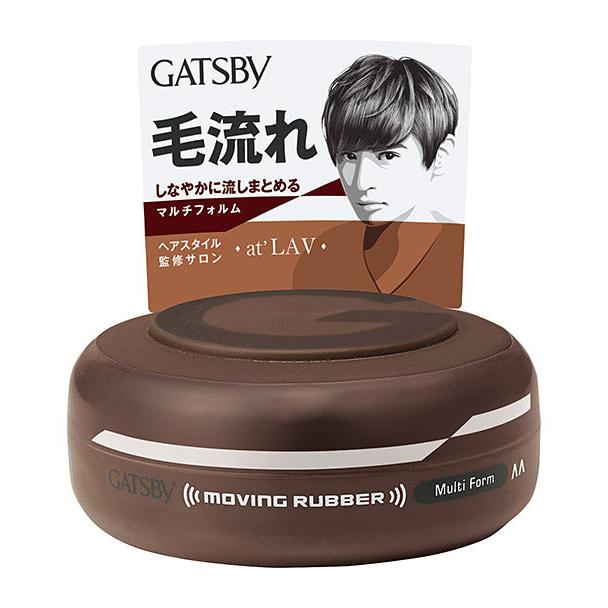 【まとめ買い】GATSBY (ギャツビー) ムービングラバー スパイキーエッジ 80g 2個パック 〇メンズ ワックス ヘアワックス 整髪料